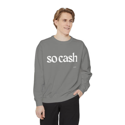 Cozy Unisex Garment-Dyed Sweatshirt, Relaxed Comfort, Perfect for Lounging, Gifts for Friends, Cozy Casual Wear, Trendy Layering