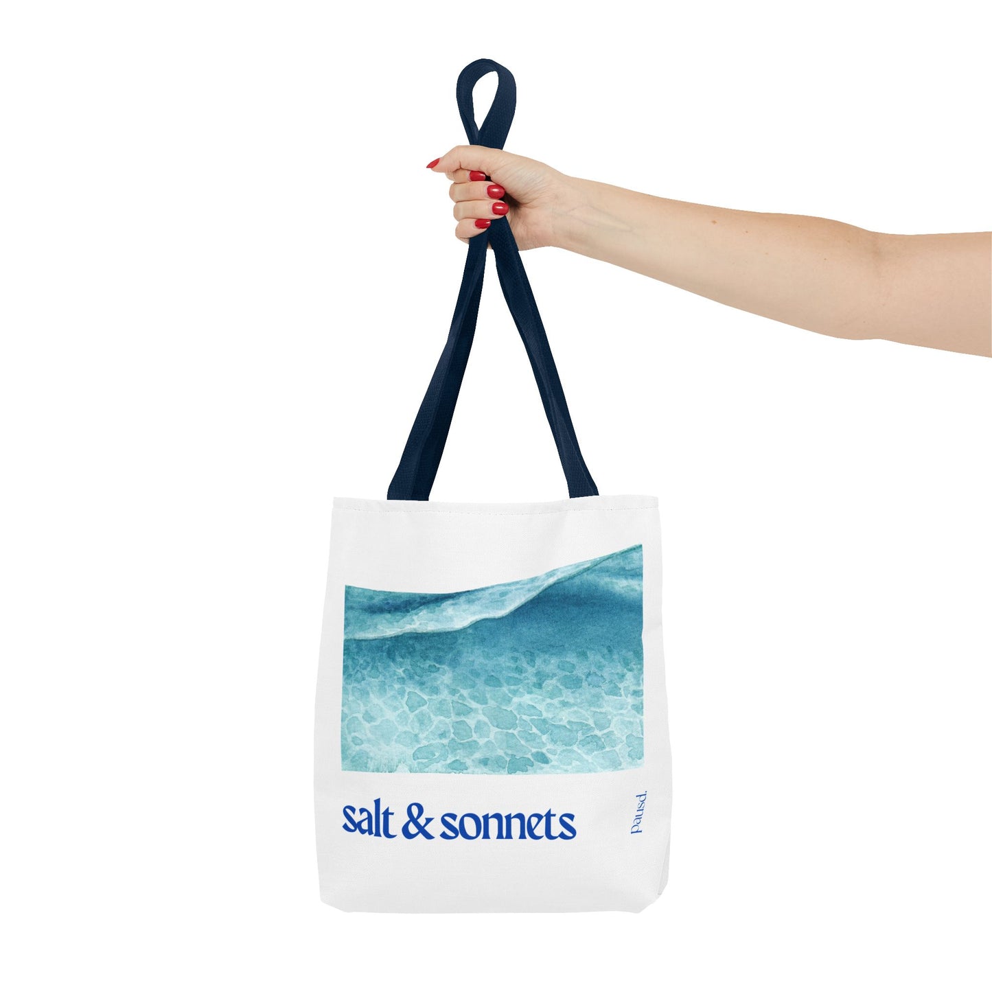 Salt and Sonnets Tote Bag - Perfect for Nature Lovers, Eco-Friendly Shopping, Beach Days, or Gift Giving