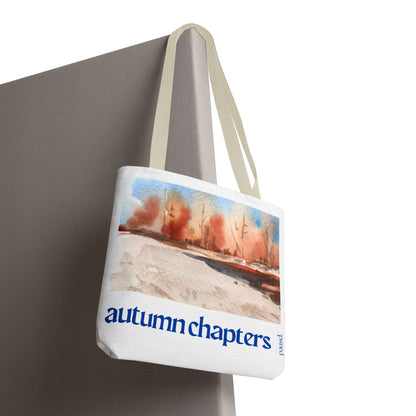 Autumn Chapters Tote Bag, Stylish Eco-Friendly Carryall, Fall Vibe Shopping Tote, Gift for Nature Lovers, Seasonal Market Bag