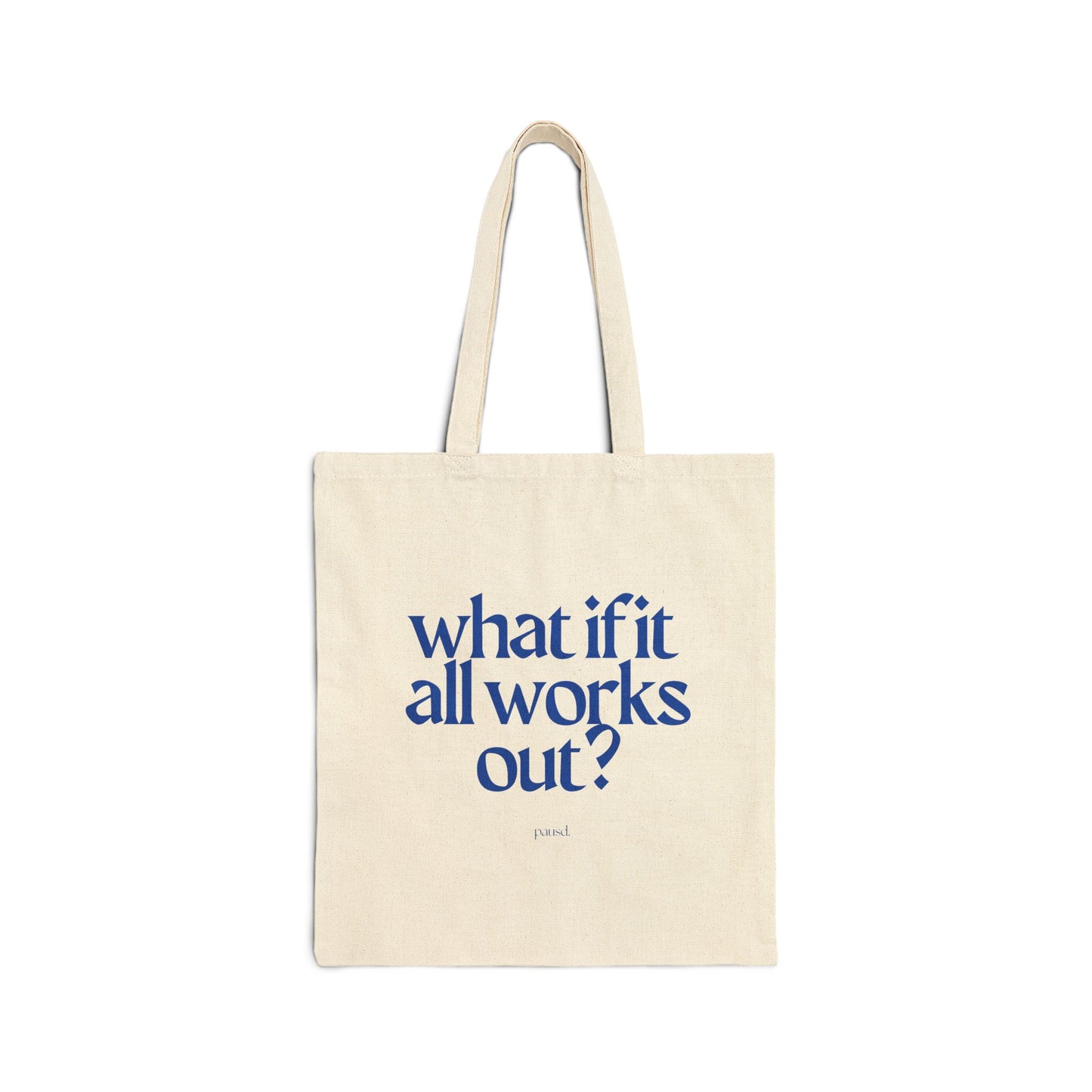 Inspirational for Mental Health | Cotton Canvas Tote Bag, Motivational Eco-Friendly Bag, Gift for Students, Everyday Tote, Positive Affirmation Bag,