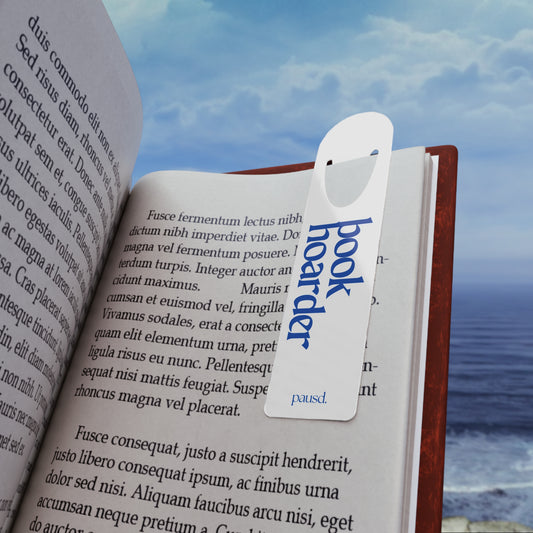 Stylish Bookmark for Book Lovers - "Book Hoarder" Design, Reading Gift, Literary Accessory, Reader's Gift, Bookworm Appreciation