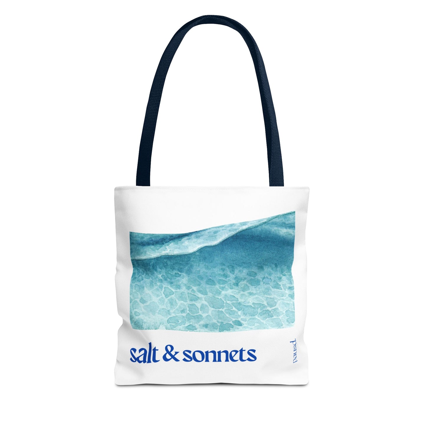 Salt and Sonnets Tote Bag - Perfect for Nature Lovers, Eco-Friendly Shopping, Beach Days, or Gift Giving