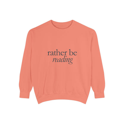 Cozy Reading Sweatshirt, Unisex Garment-Dyed Crew, Perfect Gift for Book Lovers, Ideal for Cozy Nights, Gift for Readers, Literary Gift