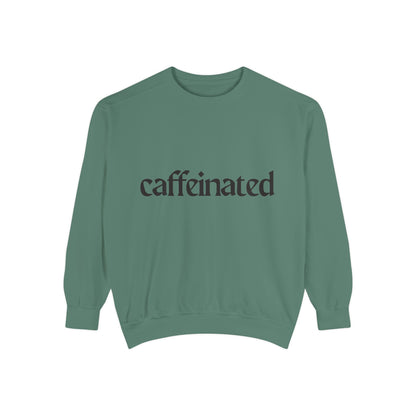 Caffeinated Unisex Garment-Dyed Sweatshirt | Cozy Coffee Lover Apparel, Perfect for Casual Outings, Gift for Coffee Enthusiasts, [...]