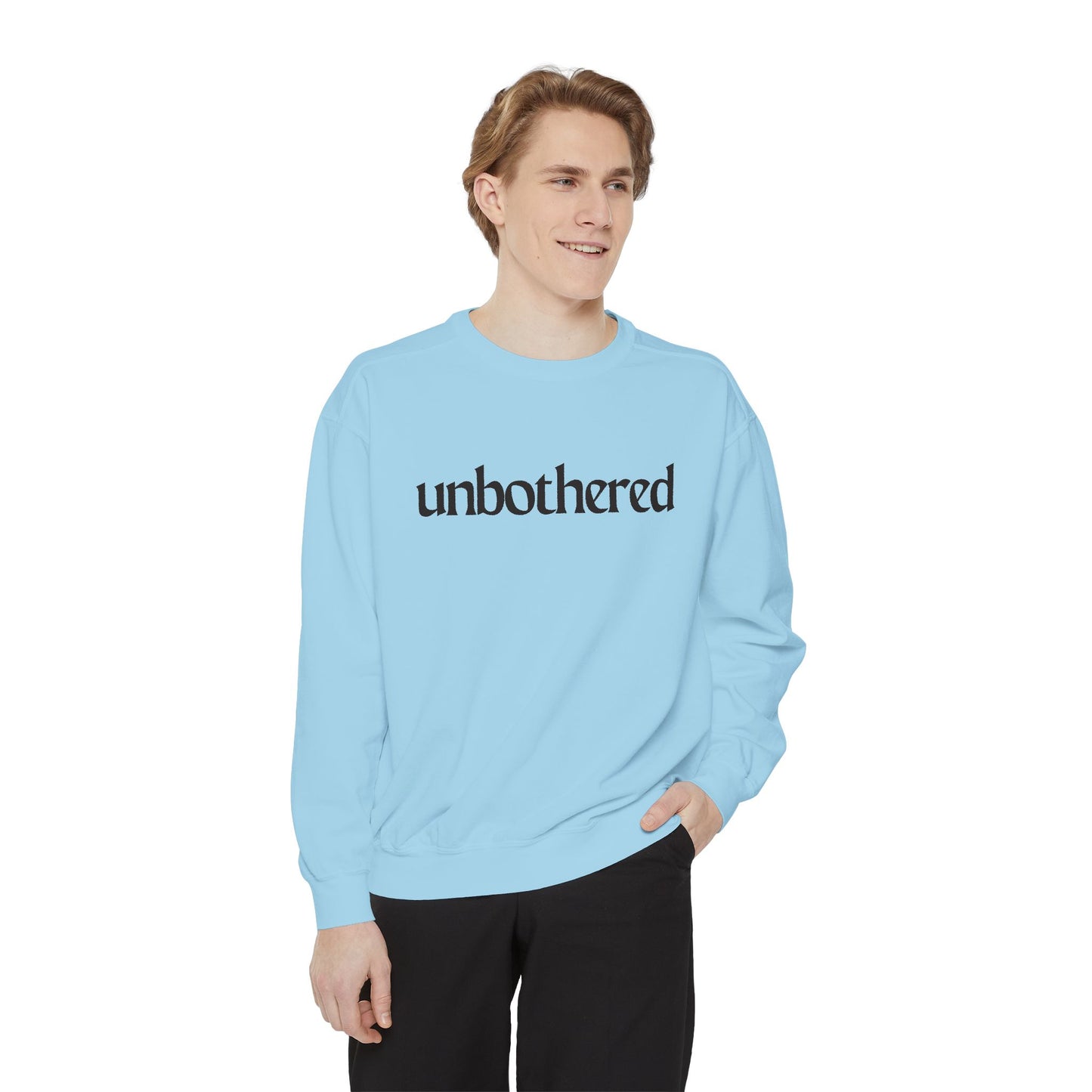 Unisex Garment-Dyed Sweatshirt - 'Unbothered' | Cozy Relaxation Apparel | Gift for Him & Her | Casual Wear for All Occasions, [...]