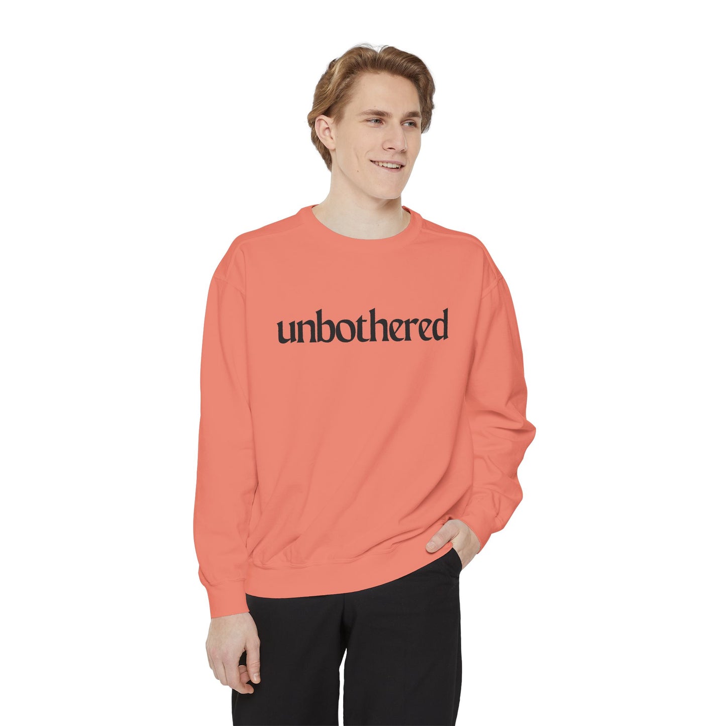Unisex Garment-Dyed Sweatshirt - 'Unbothered' | Cozy Relaxation Apparel | Gift for Him & Her | Casual Wear for All Occasions, [...]