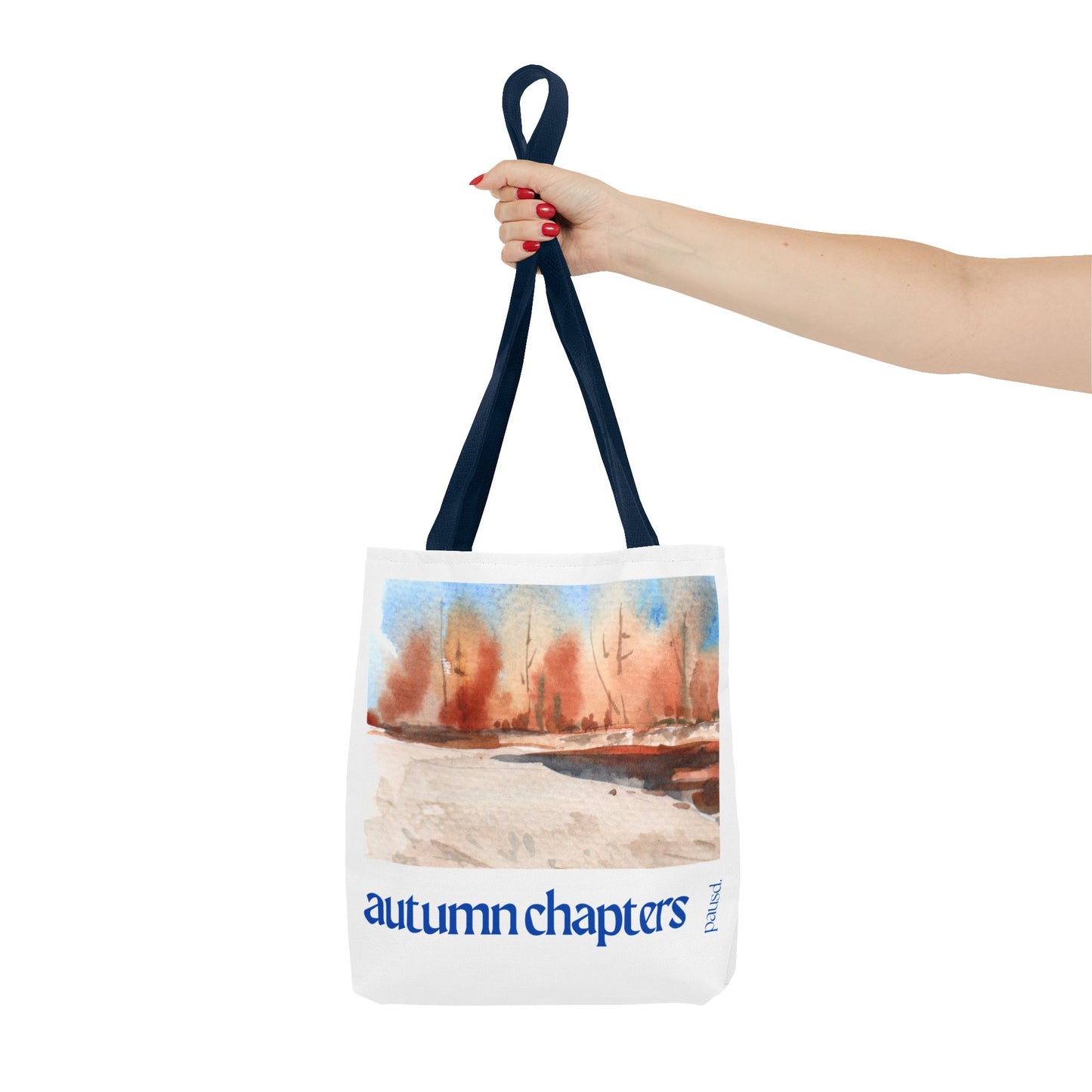 Autumn Chapters Tote Bag, Stylish Eco-Friendly Carryall, Fall Vibe Shopping Tote, Gift for Nature Lovers, Seasonal Market Bag