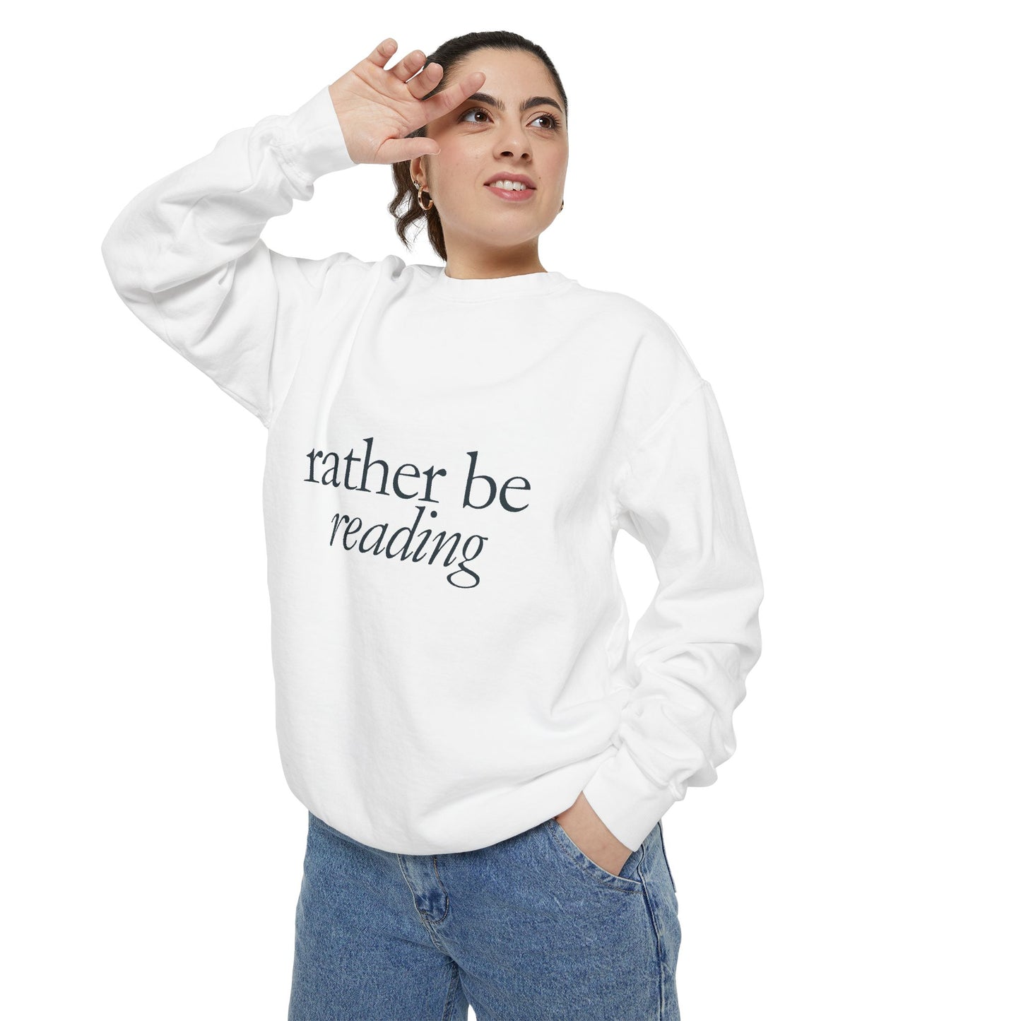 Cozy Reading Sweatshirt, Unisex Garment-Dyed Crew, Perfect Gift for Book Lovers, Ideal for Cozy Nights, Gift for Readers, Literary Gift