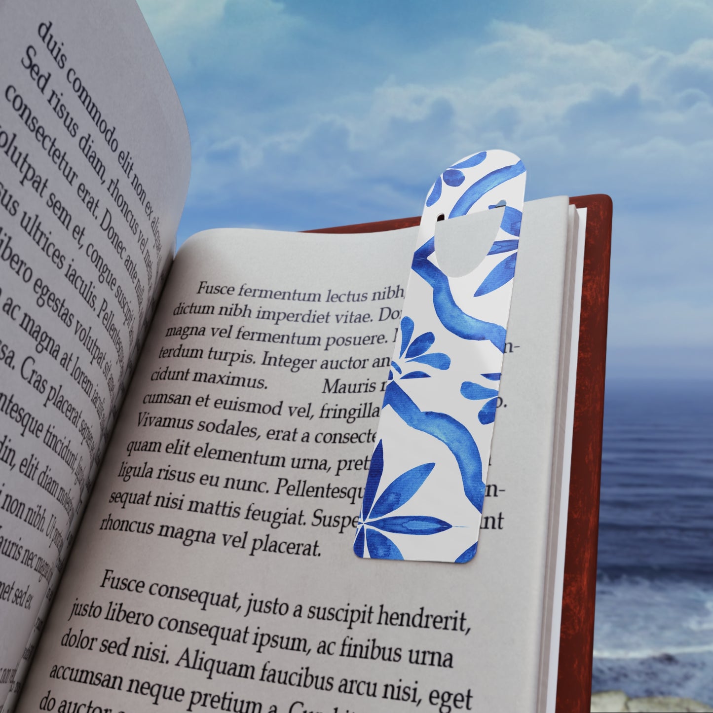 Elegant Floral Bookmark, Reading Gift, Book Lover's Accessory, Office Decor, Personalized Bookmark, Study Supplies