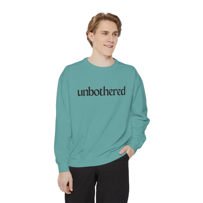Unisex Garment-Dyed Sweatshirt - 'Unbothered' | Cozy Relaxation Apparel | Gift for Him & Her | Casual Wear for All Occasions, [...]
