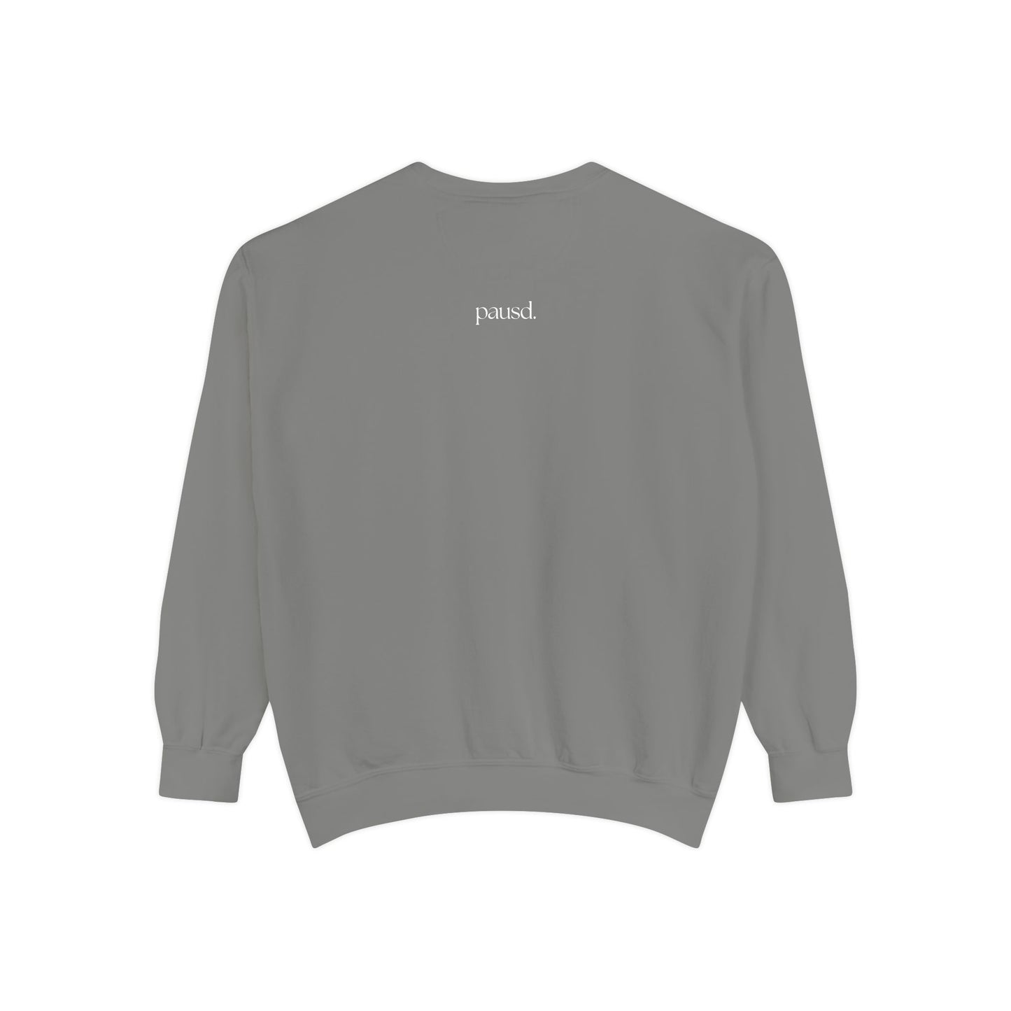 coffee and chaos in white | Unisex Garment-Dyed Sweatshirt