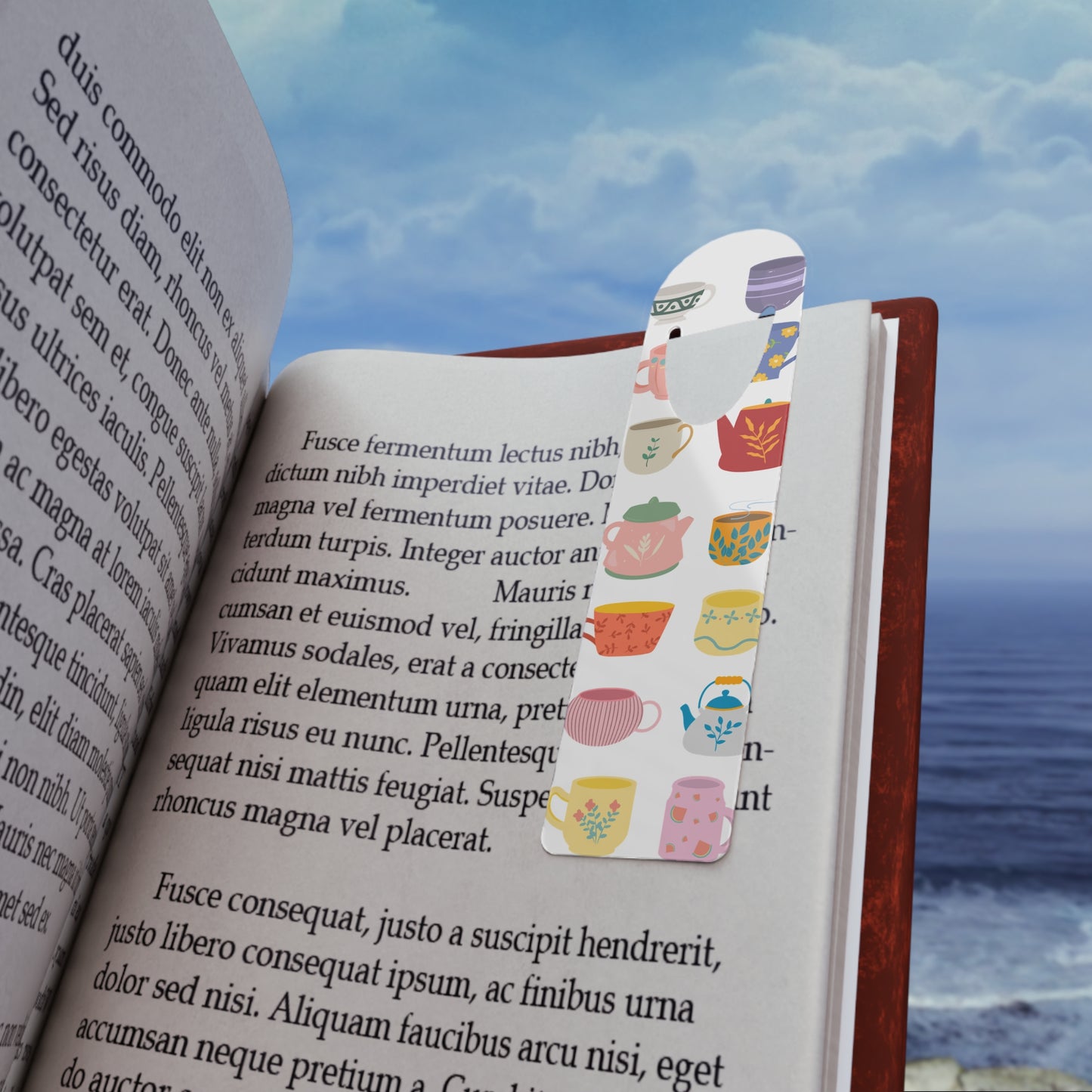 Charming Tea Mug Bookmark, Cute Book Marker for Tea Lovers, Gift for Bookworms, Reading Accessory, Ideal for Mother's Day, Cozy Vibe