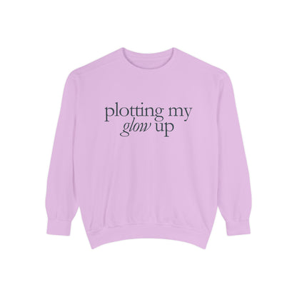 Glow Up Sweatshirt, Cozy Sweatshirt, Motivational Gift, Stylish Layering, Everyday Comfort, Unisex Apparel