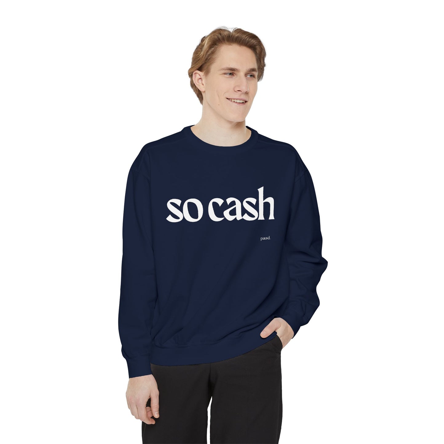 Cozy Unisex Garment-Dyed Sweatshirt, Relaxed Comfort, Perfect for Lounging, Gifts for Friends, Cozy Casual Wear, Trendy Layering