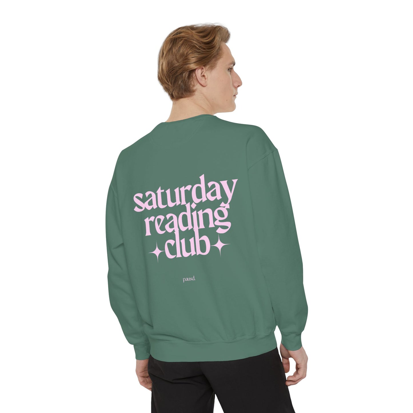 saturday reading club | Unisex Garment-Dyed Sweatshirt