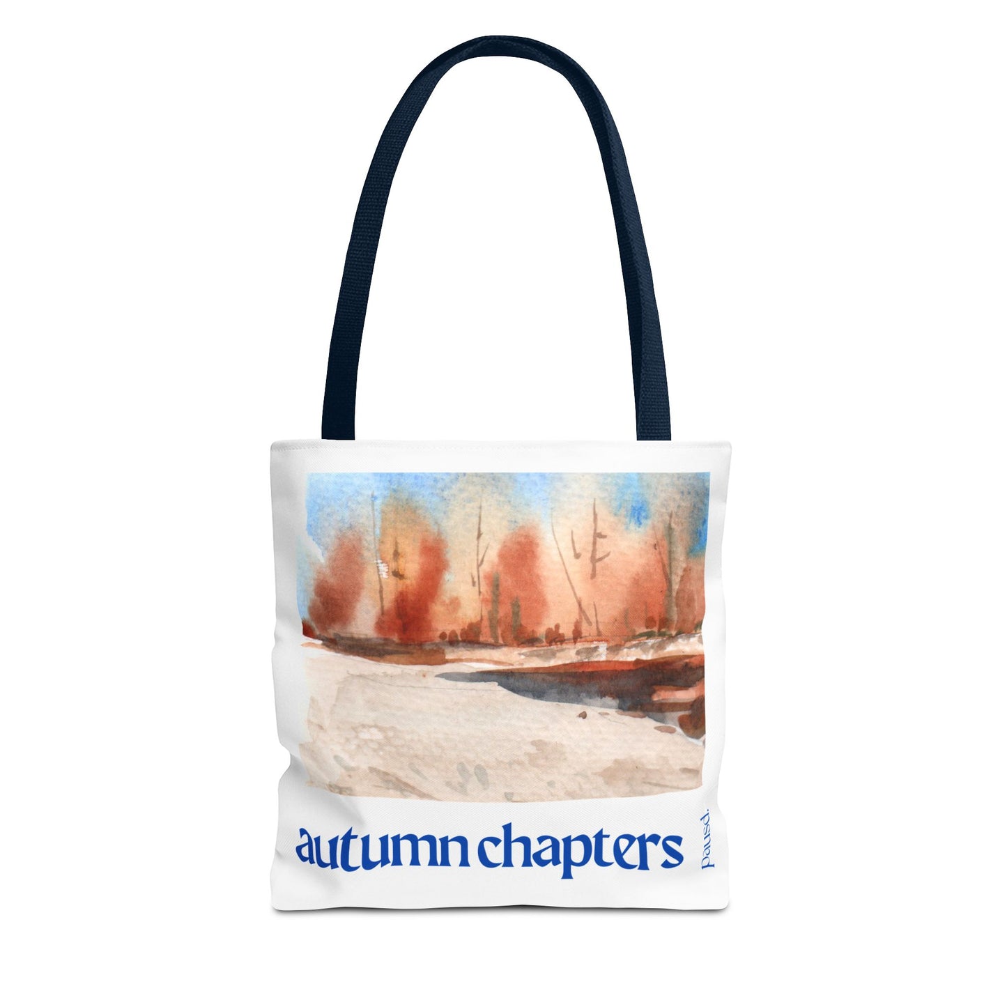 Autumn Chapters Tote Bag, Stylish Eco-Friendly Carryall, Fall Vibe Shopping Tote, Gift for Nature Lovers, Seasonal Market Bag