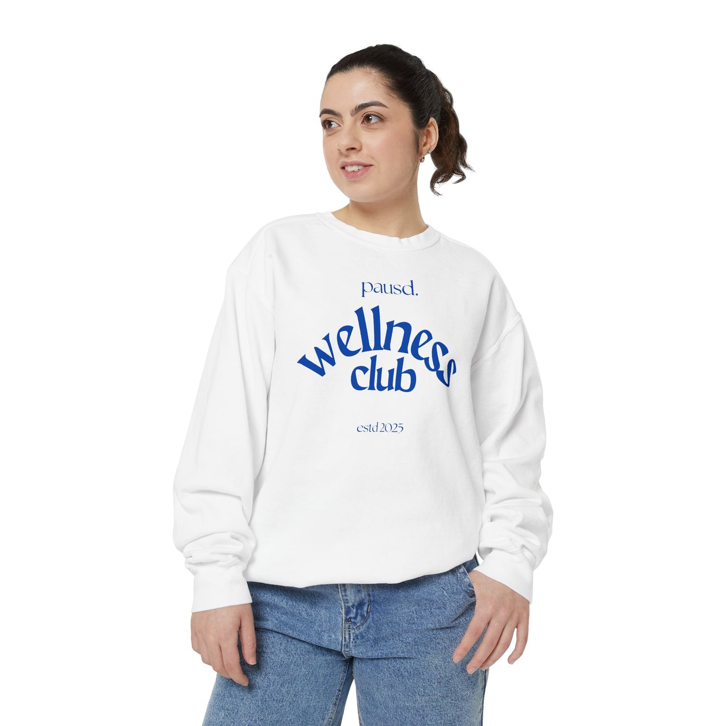 Wellness club in blue | Unisex Garment-Dyed Sweatshirt