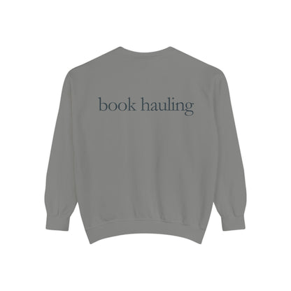 Cozy Book Hauling Sweatshirt | Unisex Fashion Sweatshirt, Gift for Book Lovers, Reading Sweatshirt, Literature Apparel, Casual Outfit