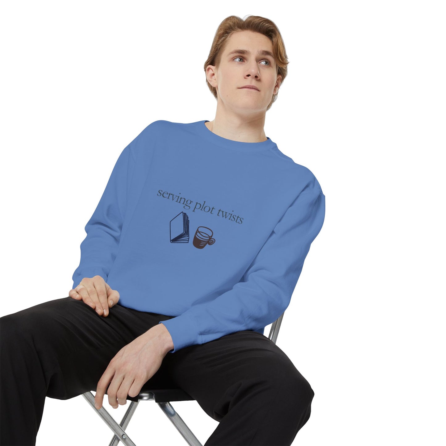 Cozy Garment-Dyed Sweatshirt - Perfect for Writers, Book Lovers, and Relaxed Gatherings | Ideal Gift for Holidays, Birthdays, Cozy [...]
