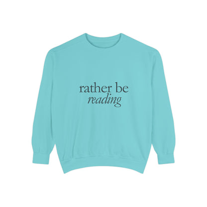 Cozy Reading Sweatshirt, Unisex Garment-Dyed Crew, Perfect Gift for Book Lovers, Ideal for Cozy Nights, Gift for Readers, Literary Gift