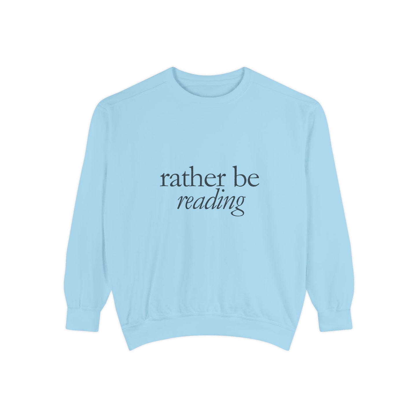 Cozy Reading Sweatshirt, Unisex Garment-Dyed Crew, Perfect Gift for Book Lovers, Ideal for Cozy Nights, Gift for Readers, Literary Gift