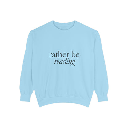 Cozy Reading Sweatshirt, Unisex Garment-Dyed Crew, Perfect Gift for Book Lovers, Ideal for Cozy Nights, Gift for Readers, Literary Gift
