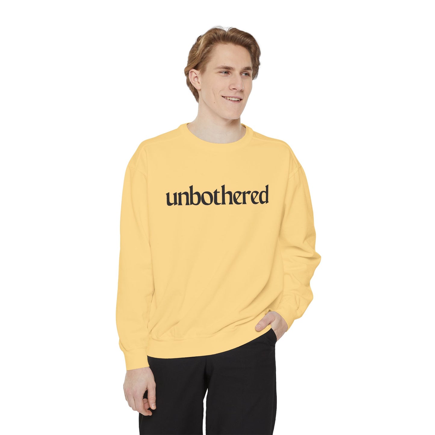 Unisex Garment-Dyed Sweatshirt - 'Unbothered' | Cozy Relaxation Apparel | Gift for Him & Her | Casual Wear for All Occasions, [...]
