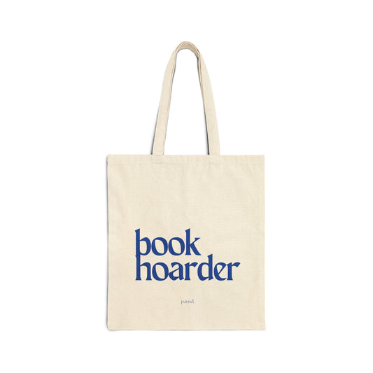 Book Hoarder Tote Bag, Eco-Friendly Cotton Tote, Reading Gifts, Book Lover Accessories, Library Bag, Minimalist Shopping Tote
