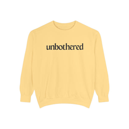 Unisex Garment-Dyed Sweatshirt - 'Unbothered' | Cozy Relaxation Apparel | Gift for Him & Her | Casual Wear for All Occasions, [...]