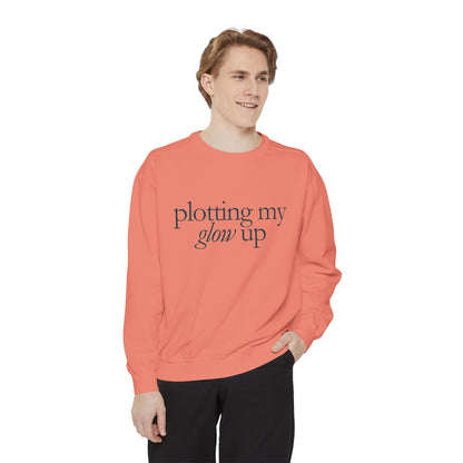 Glow Up Sweatshirt, Cozy Sweatshirt, Motivational Gift, Stylish Layering, Everyday Comfort, Unisex Apparel