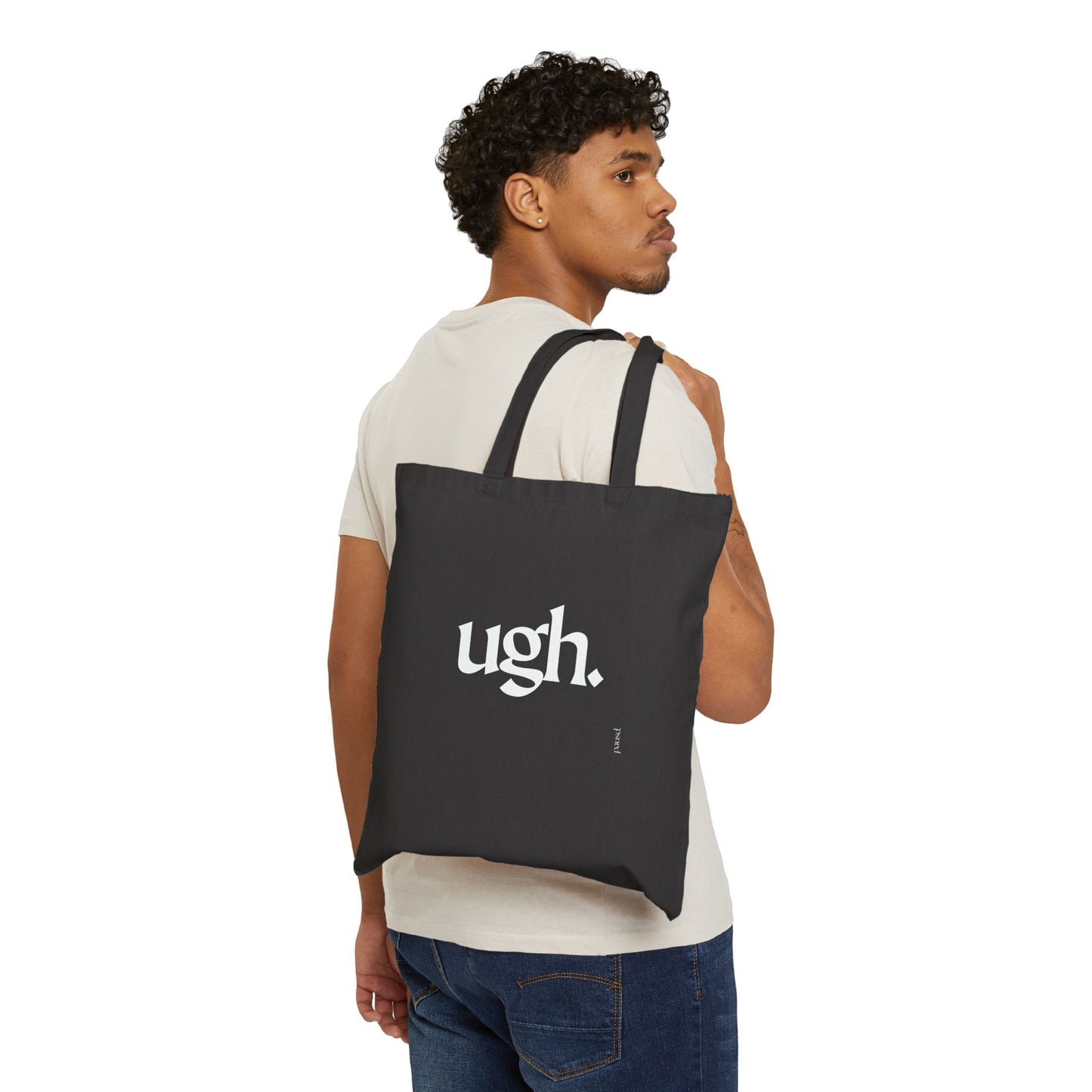 Chic Cotton Canvas Tote Bag with 'ugh.' and 'pausd.' Designs | Stylish Eco-Friendly Shopper, Gifts for Minimalists, Reusable Grocery [...]
