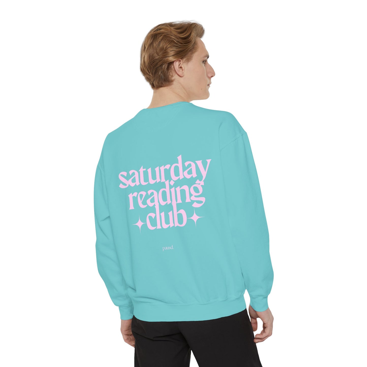 saturday reading club | Unisex Garment-Dyed Sweatshirt