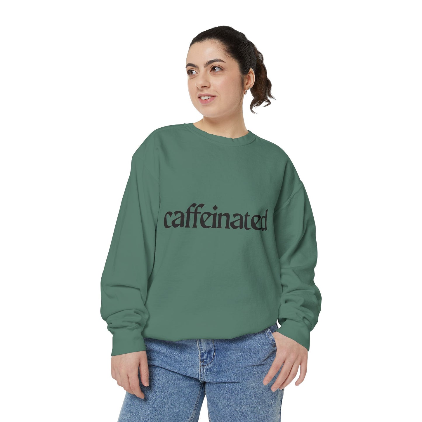 Caffeinated Unisex Garment-Dyed Sweatshirt | Cozy Coffee Lover Apparel, Perfect for Casual Outings, Gift for Coffee Enthusiasts, [...]