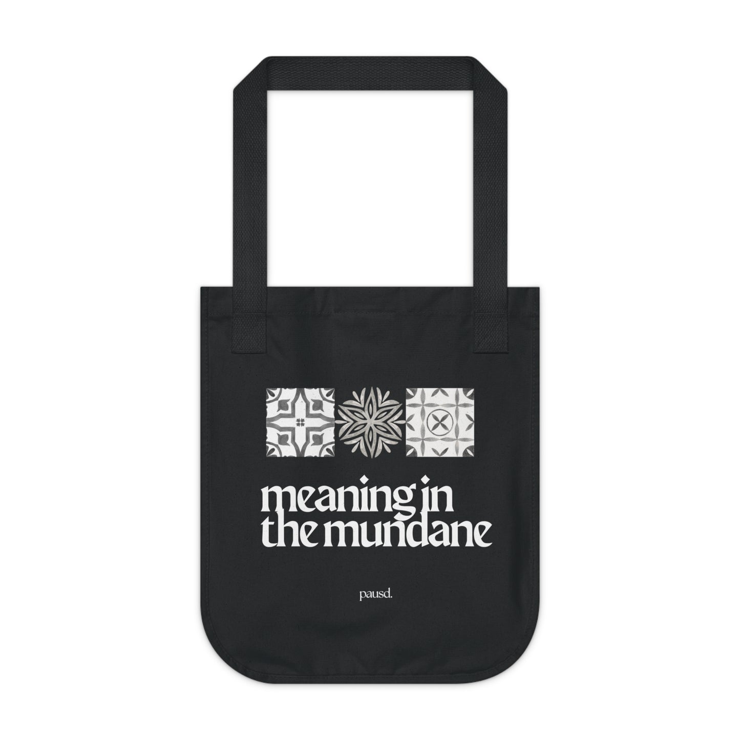 Organic Canvas Tote Bag with 'Meaning in the Mundane' Design | Eco-Friendly Shopping, Everyday Use, Gift for Nature Lovers, [...]