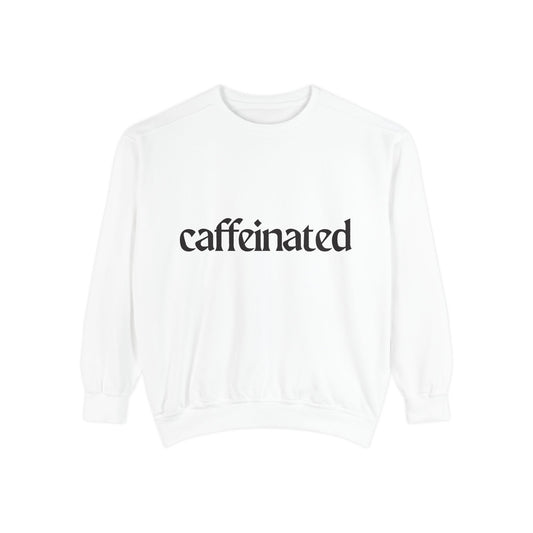 Caffeinated Unisex Garment-Dyed Sweatshirt | Cozy Coffee Lover Apparel, Perfect for Casual Outings, Gift for Coffee Enthusiasts, [...]