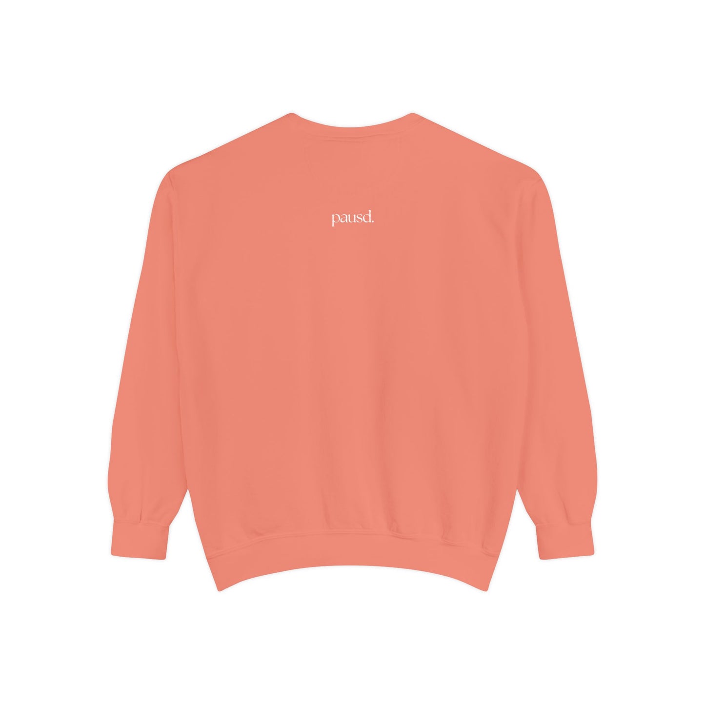 coffee and chaos in white | Unisex Garment-Dyed Sweatshirt
