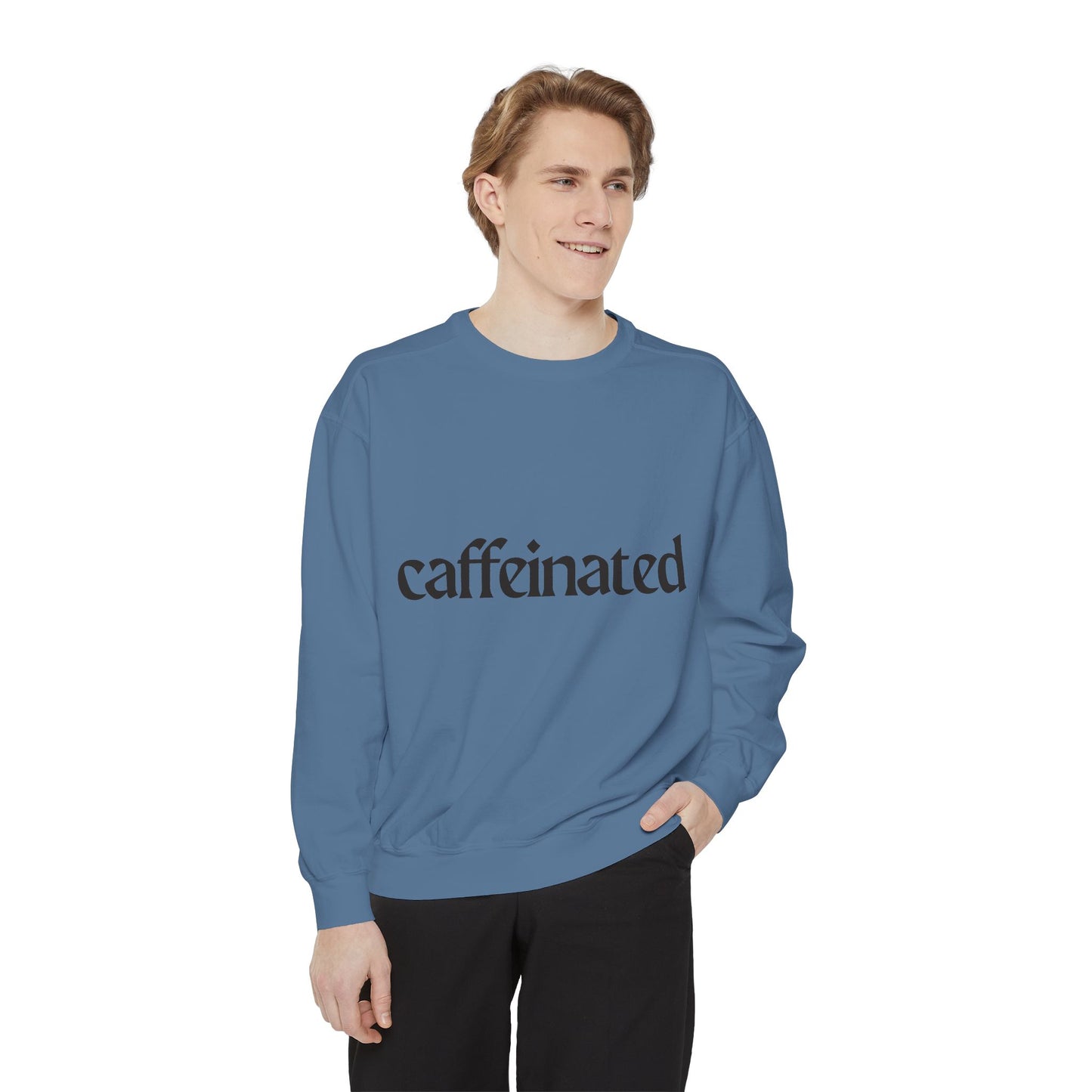 Caffeinated Unisex Garment-Dyed Sweatshirt | Cozy Coffee Lover Apparel, Perfect for Casual Outings, Gift for Coffee Enthusiasts, [...]