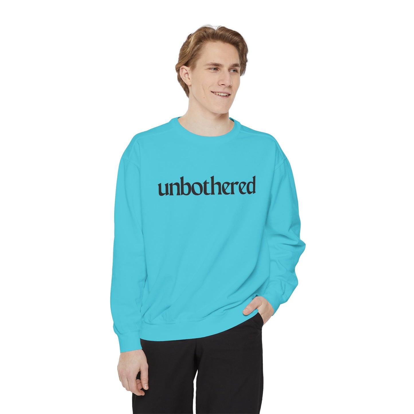 Unisex Garment-Dyed Sweatshirt - 'Unbothered' | Cozy Relaxation Apparel | Gift for Him & Her | Casual Wear for All Occasions, [...]