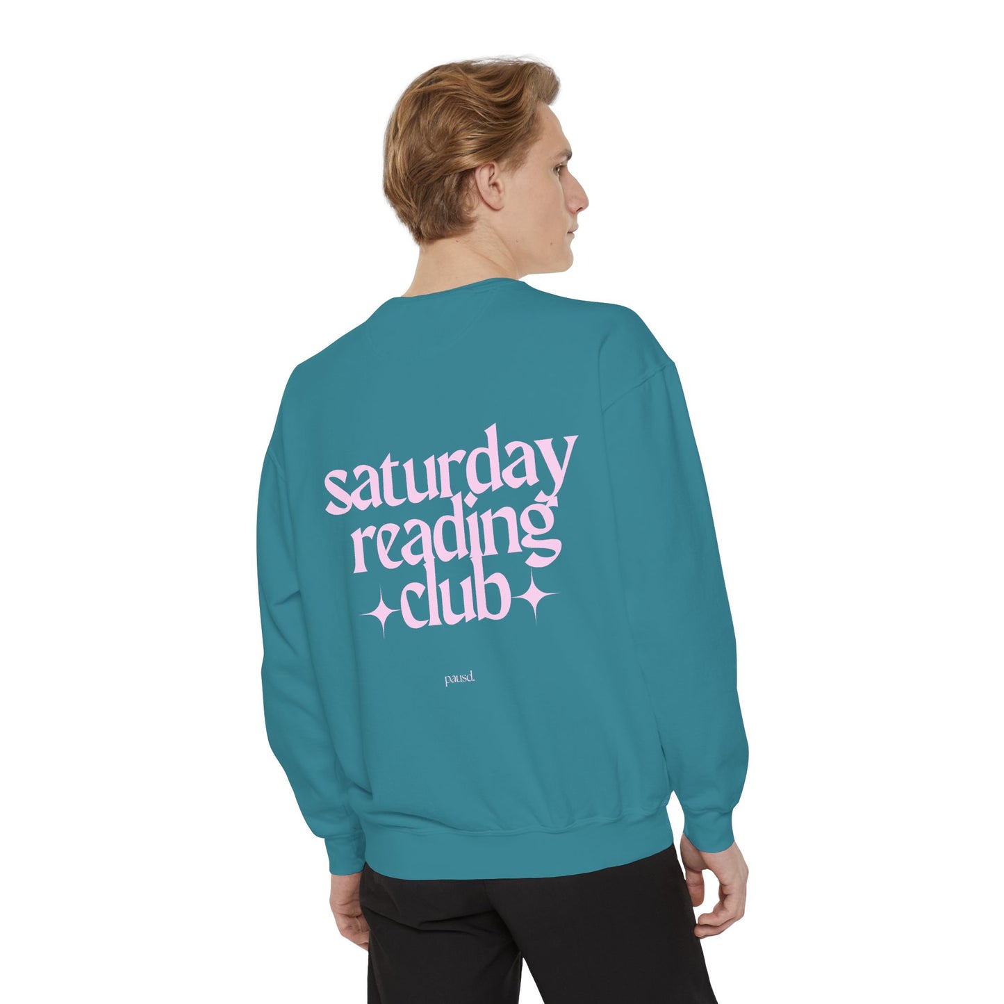 saturday reading club | Unisex Garment-Dyed Sweatshirt