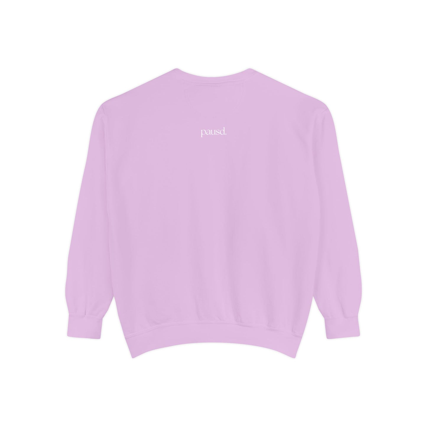 coffee and chaos in white | Unisex Garment-Dyed Sweatshirt