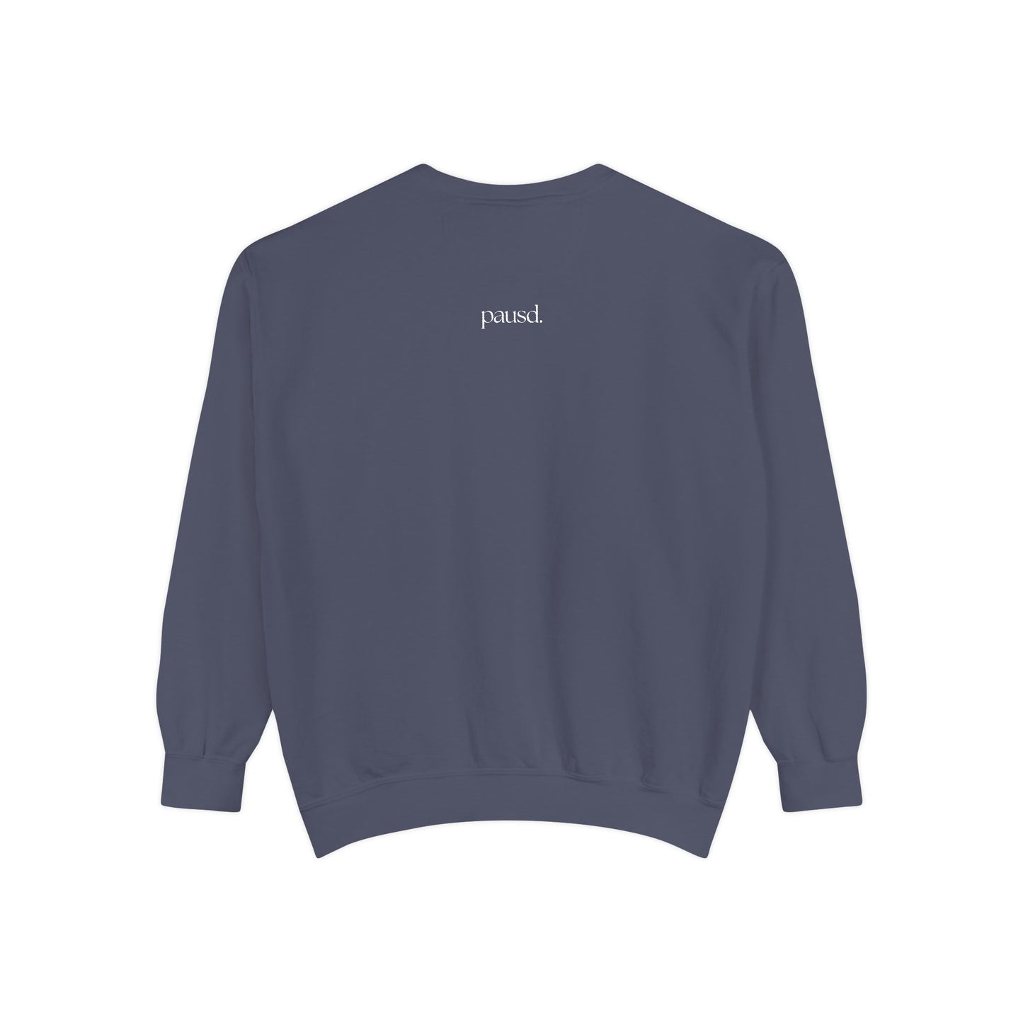 coffee and chaos in white | Unisex Garment-Dyed Sweatshirt