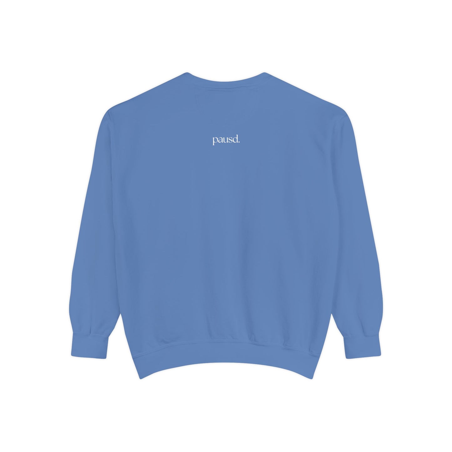 coffee and chaos in white | Unisex Garment-Dyed Sweatshirt