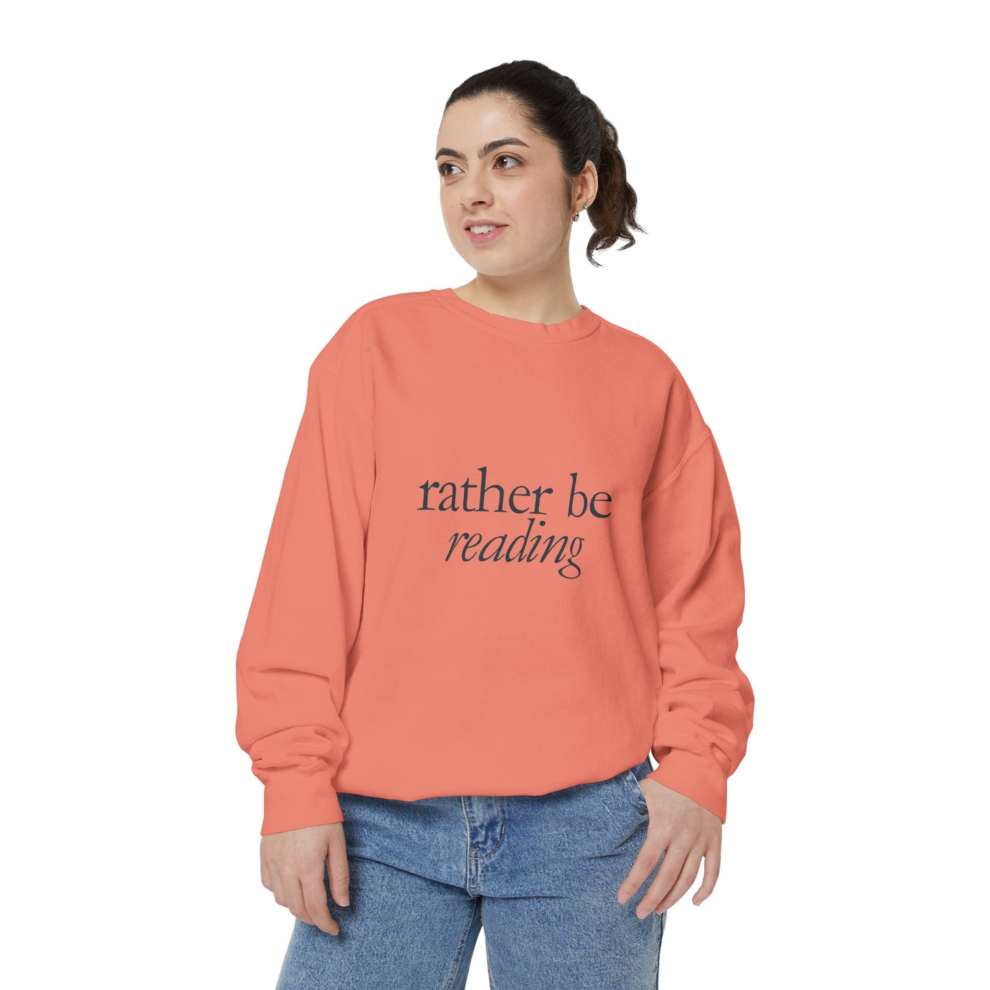 Cozy Reading Sweatshirt, Unisex Garment-Dyed Crew, Perfect Gift for Book Lovers, Ideal for Cozy Nights, Gift for Readers, Literary Gift