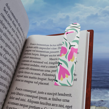 Floral Tulips in Spring Bookmark for Book Lovers | Reading Gift, Stationery Accessory, Teacher Gift, Spring Decor, Literary Lover's Item