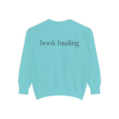 Cozy Book Hauling Sweatshirt | Unisex Fashion Sweatshirt, Gift for Book Lovers, Reading Sweatshirt, Literature Apparel, Casual Outfit