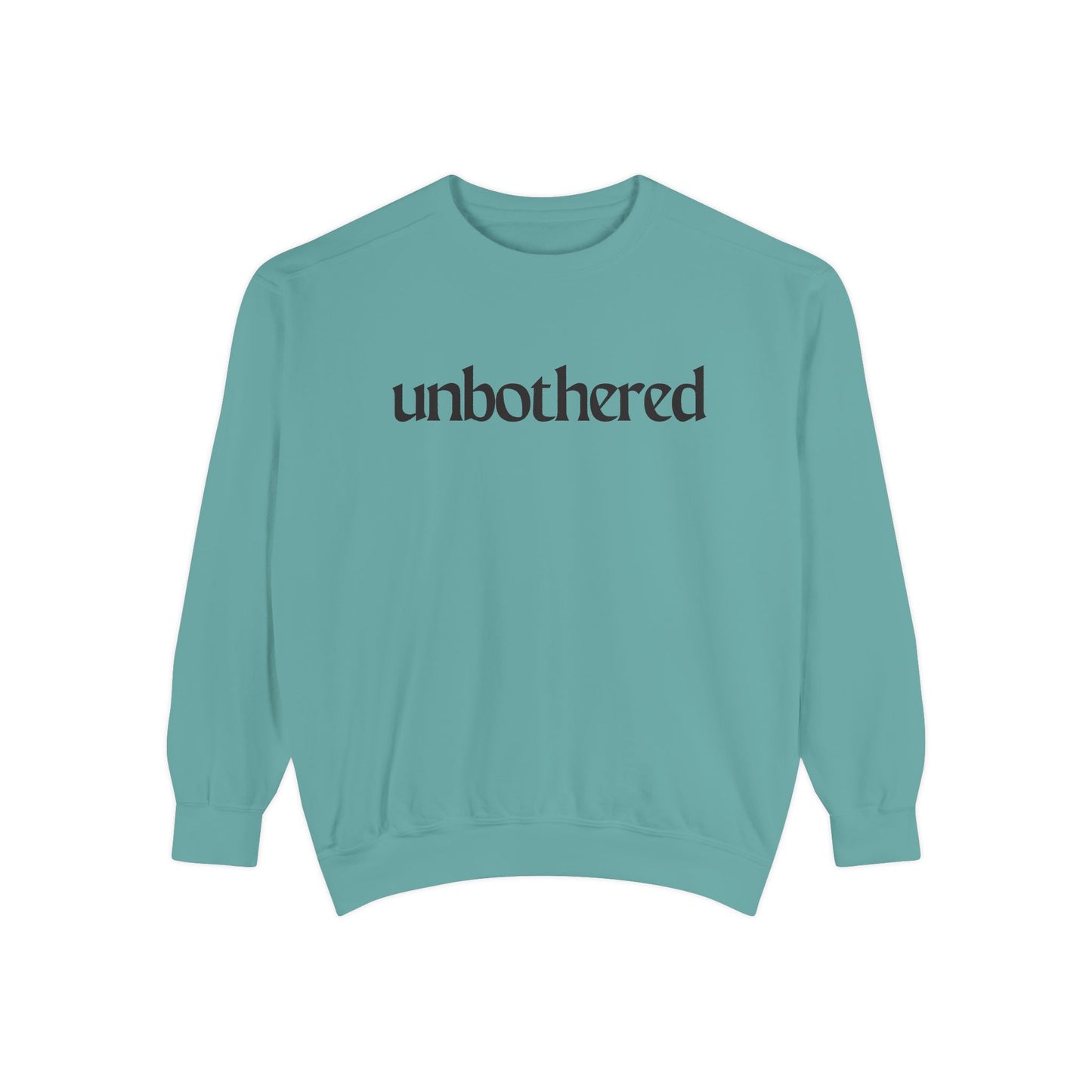 Unisex Garment-Dyed Sweatshirt - 'Unbothered' | Cozy Relaxation Apparel | Gift for Him & Her | Casual Wear for All Occasions, [...]