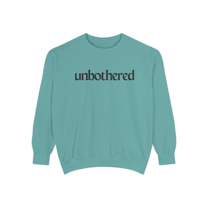 Unisex Garment-Dyed Sweatshirt - 'Unbothered' | Cozy Relaxation Apparel | Gift for Him & Her | Casual Wear for All Occasions, [...]