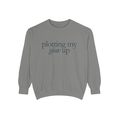 Glow Up Sweatshirt, Cozy Sweatshirt, Motivational Gift, Stylish Layering, Everyday Comfort, Unisex Apparel