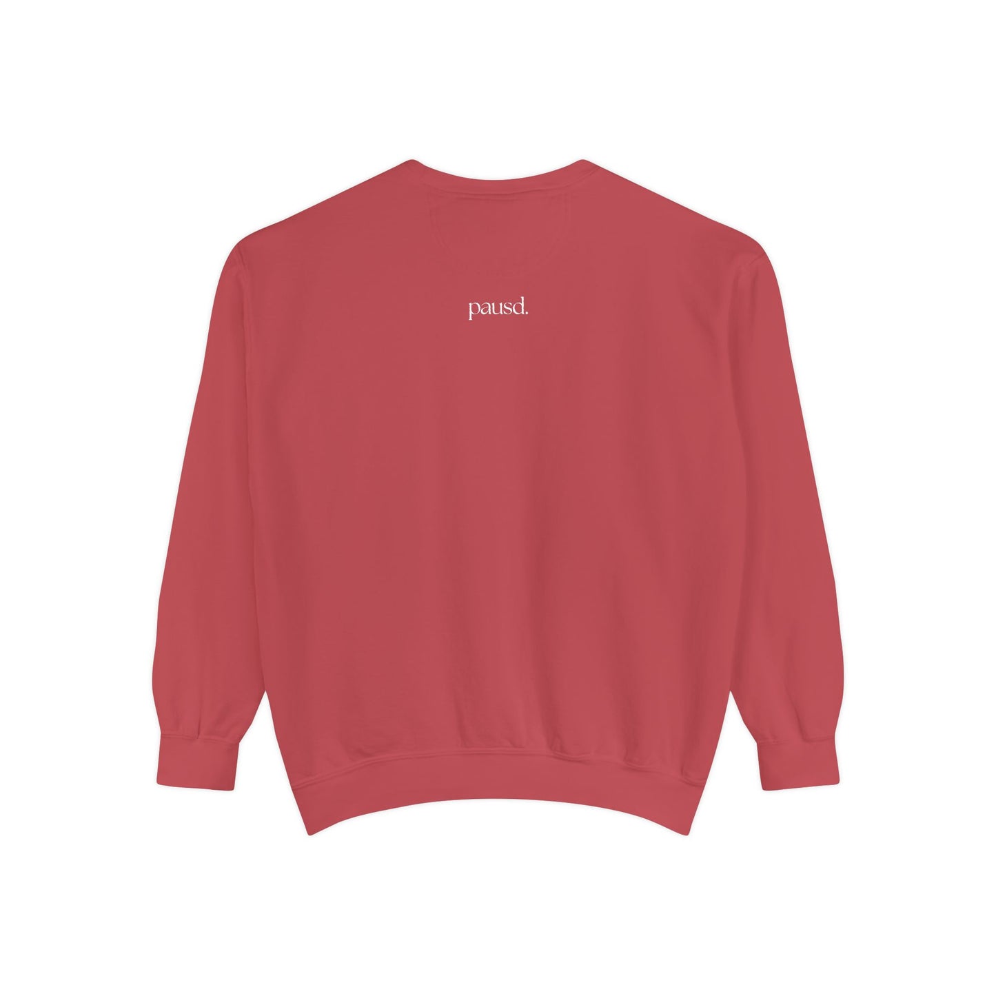 coffee and chaos in white | Unisex Garment-Dyed Sweatshirt