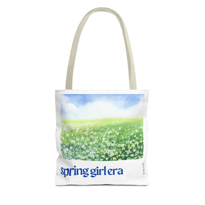 Spring Girl Era Tote Bag - Perfect for Nature Lovers, Eco-Friendly Shopping, Beach Days, or Gift Giving